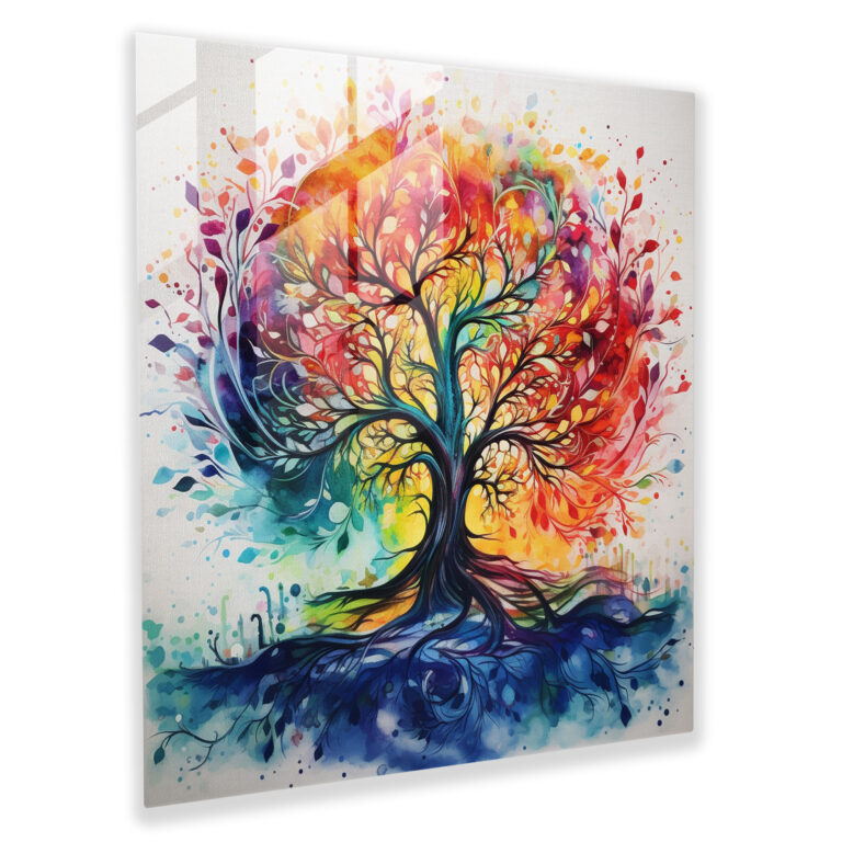 Tree Of Life Canvas Print - Abstract Watercolor Painting - Tree Of Life, Home Decoration, Wall Art, Canvas Print
