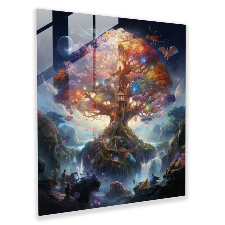 Tree Of Life Wall Decoration - Fantasy-Inspired Artwork - Tree Of Life, Canvas, Fantasy-Inspired Artwork, Wall Decoration