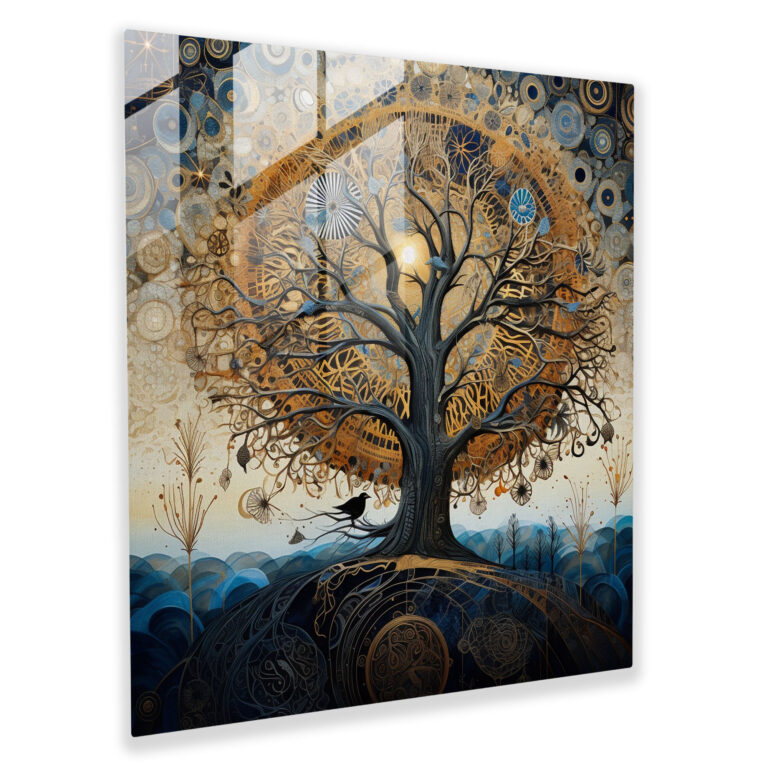 Surreal Tree Of Life Canvas Print - Tree Of Life, Surreal Mixed Media Collage, Wall Art, Wall Decoration