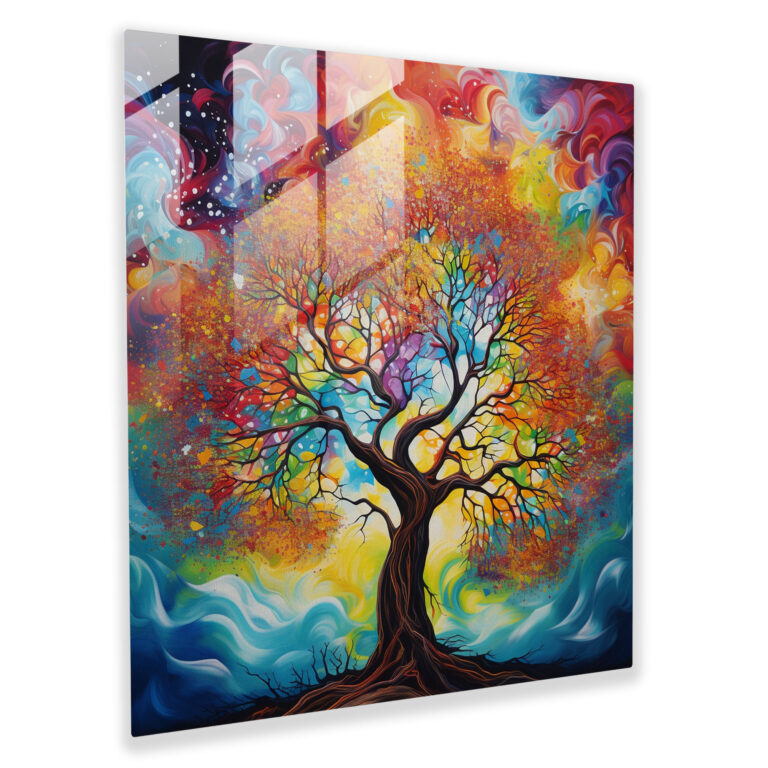 Tree Of Life Canvas Print - Vibrant Abstract Wall Art - Tree Of Life, Canvas Print, Vibrant Colors, Canvas Wall Art