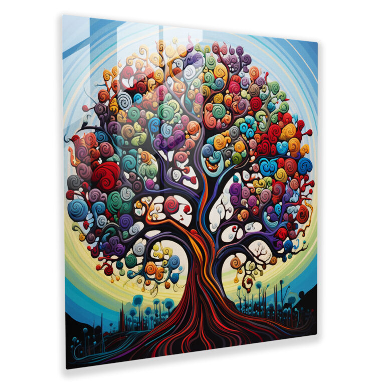 Tree Of Life Wall Art - Pop Art Canvas Print - Tree Of Life, Tree Of Life, Wall Decoration, Colorful