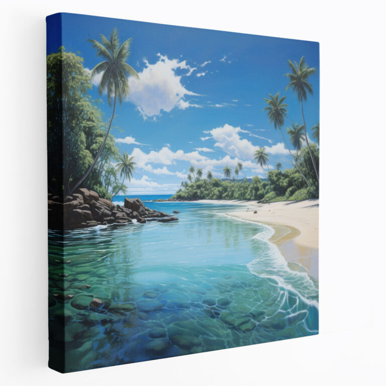Tropical Beach Canvas Print - Tropical, Wall Decoration, Tropical Beach, Canvas Print