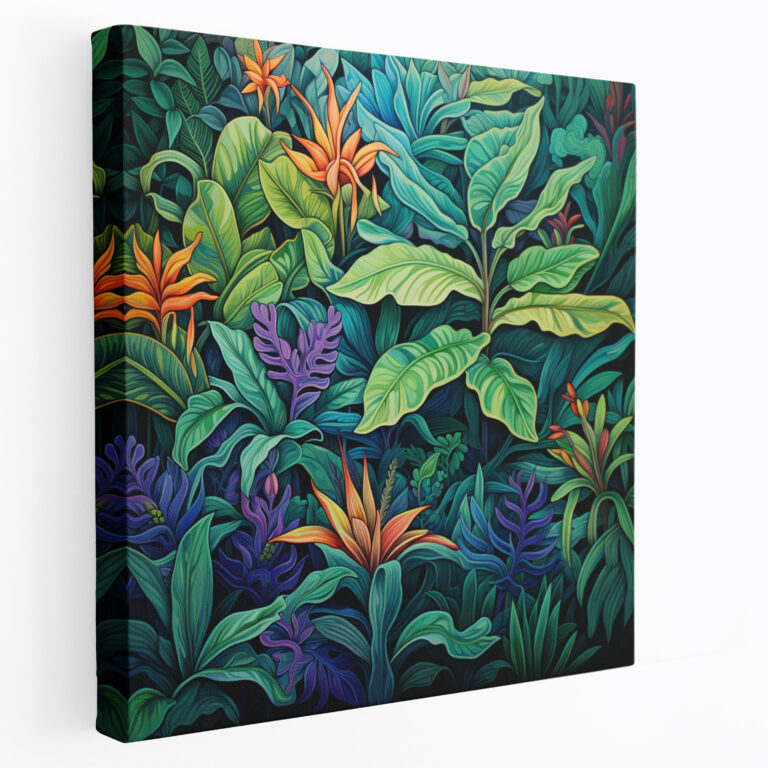 Tropical Foliage Canvas Print - Tropical, Canvas Wall Art, Tropical Foliage, Wall Decoration