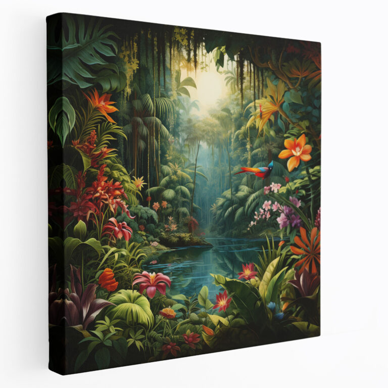Tropical Rainforest Canvas Print - Tropical, Home Decoration, Wall Decoration, Canvas