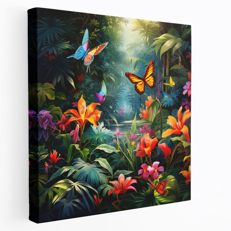 Tropical Garden Canvas Print - Tropical, Wall Art, Serenity, Canvas Wall Art