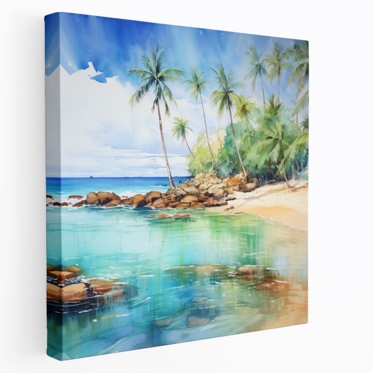 Tropical Paradise Canvas Print - Tropical, Canvas Print, Canvas, Palm Trees