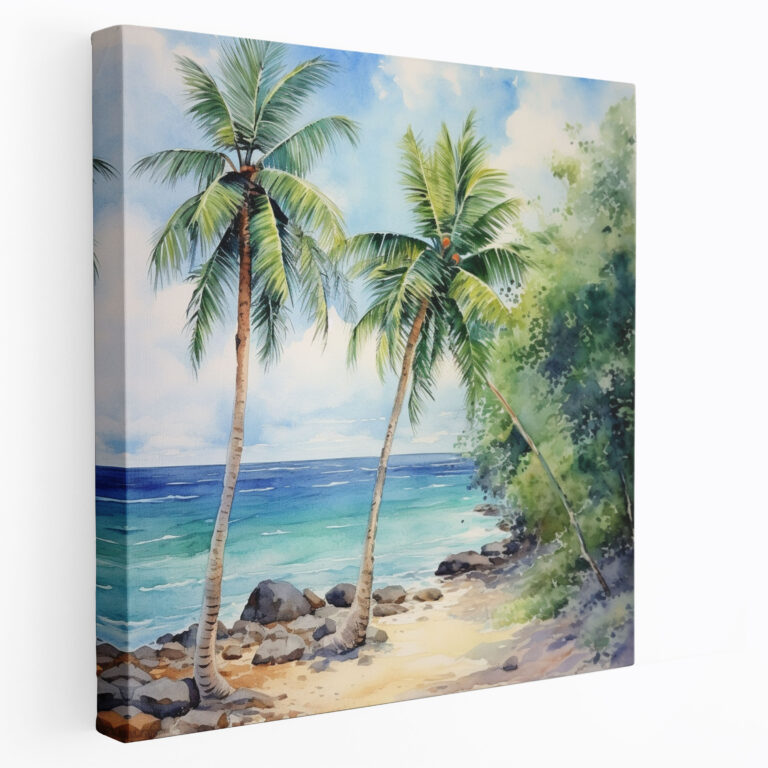 Tropical Paradise Canvas Print - Tropical, Canvas Wall Art, Serenity, Tropical