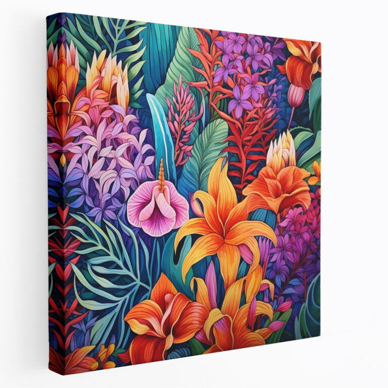 Tropical Garden Canvas Print - Tropical, Wall Art, Wall Decoration, Canvas Print