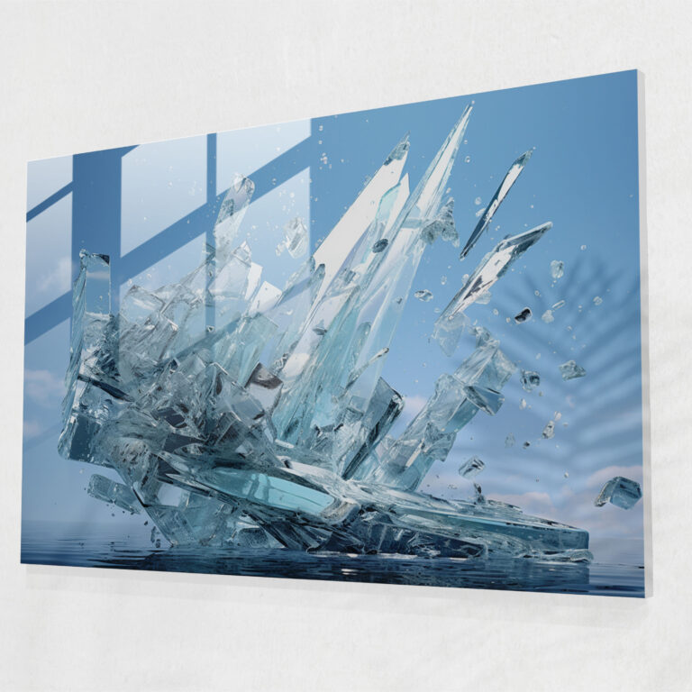 Titanic Glass Wall Art - Titanic, Disaster, Reflection, Glass Print