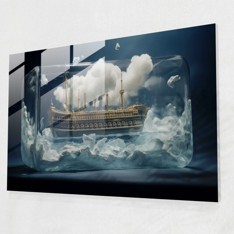 Titanic Surrealist Glass Art - Titanic, Titanic, Glass Art, Imagination