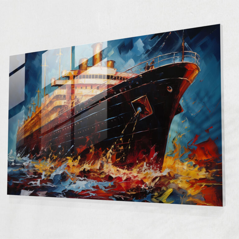 Titanic Glass Wall Art - Titanic, Glass Print, Home Decoration, Interpretation