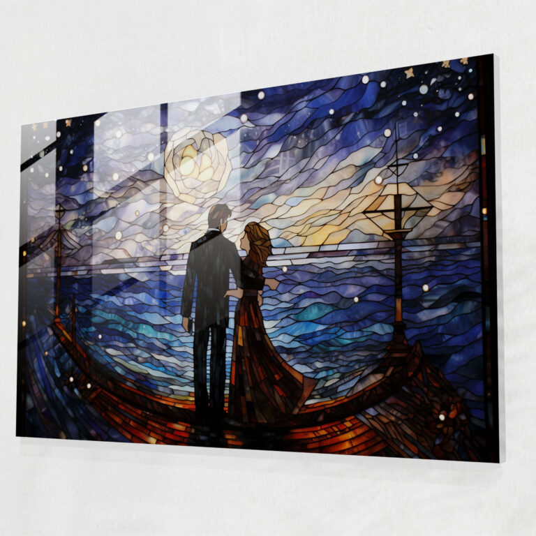 Titanic Love Story Glass Print - Titanic, Home Decoration, Couple, Glass Print