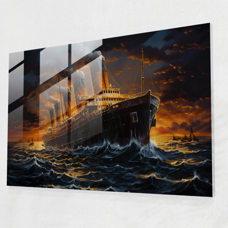 Titanic Tragedy Glass Art - Titanic, Tragedy, Glass Art, Iconic Event