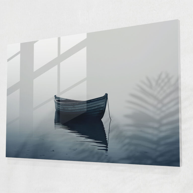 Titanic Lifeboat Glass Print - Titanic, Minimalist, Home Decoration, Glass Print