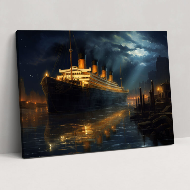 Titanic Wall Art - Serene Night Scene - High Quality Canvas Print - Titanic, Home Decoration, Canvas Print, Glory