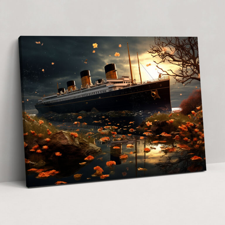 Surreal Titanic Canvas Print - Dreamlike Landscape - Wall Decoration - Titanic, Titanic, Wall Art, Canvas Wall Art