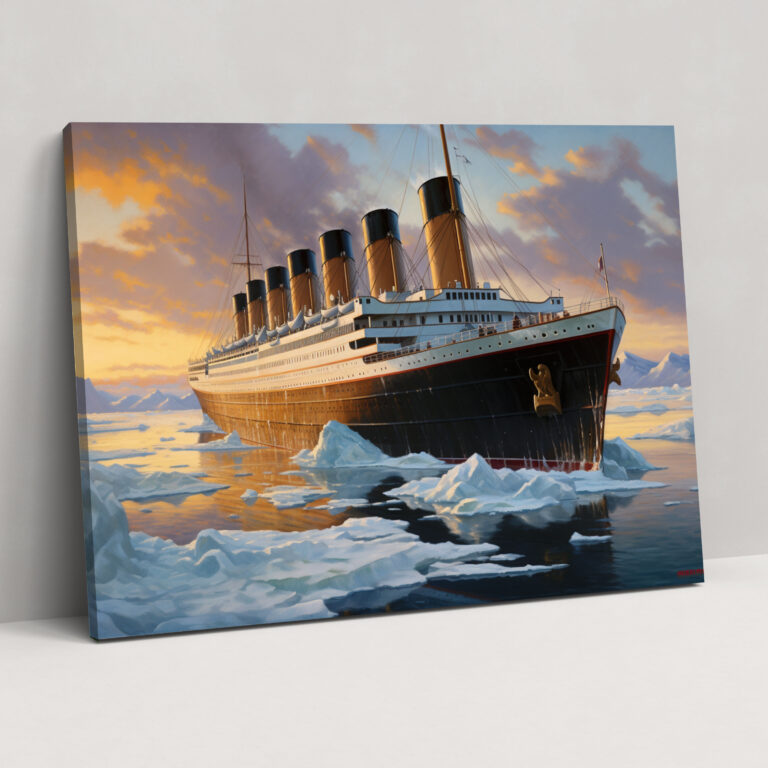 Titanic Canvas Print Wall Art - Titanic, Canvas Wall Art, Majestic, Canvas