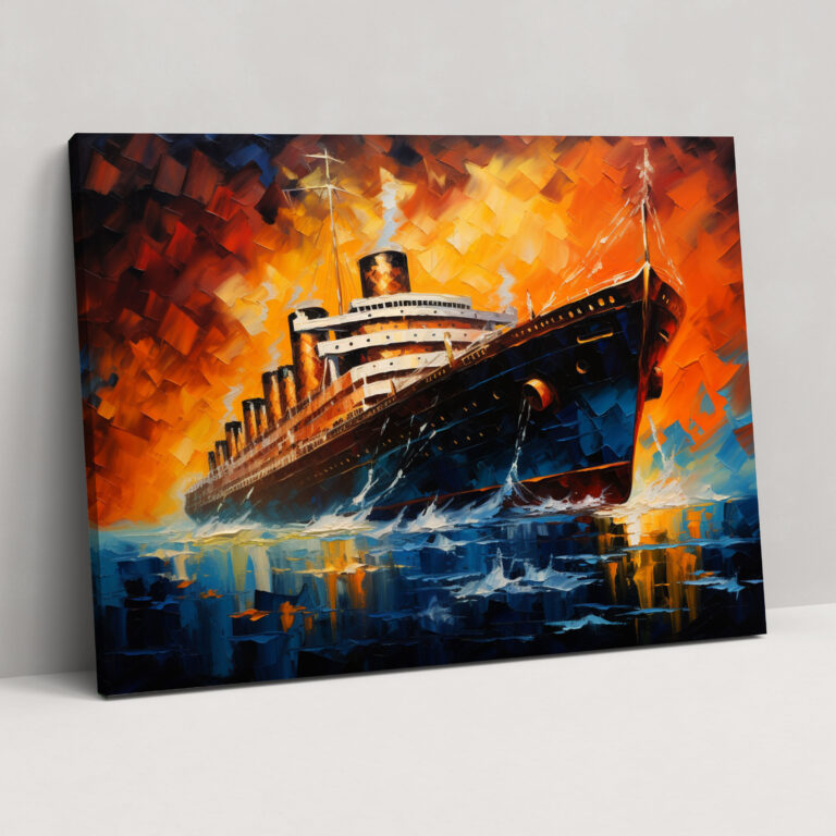 Titanic Wall Art - Titanic, Wall Decoration, Canvas, Modern Abstract Artwork