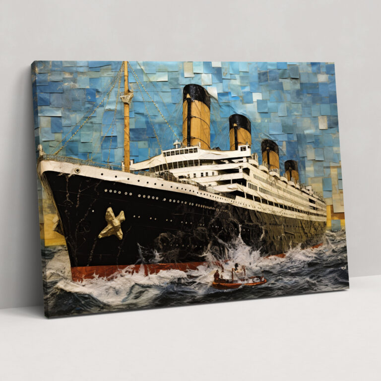 Titanic Canvas Print - Titanic, Reverie, Wall Decoration, Mosaic Of Photographs