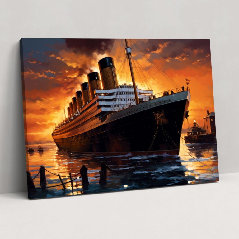 Titanic Wall Art - Vintage Poster Design - Titanic, Ocean Liner, Elegance, Grandeur