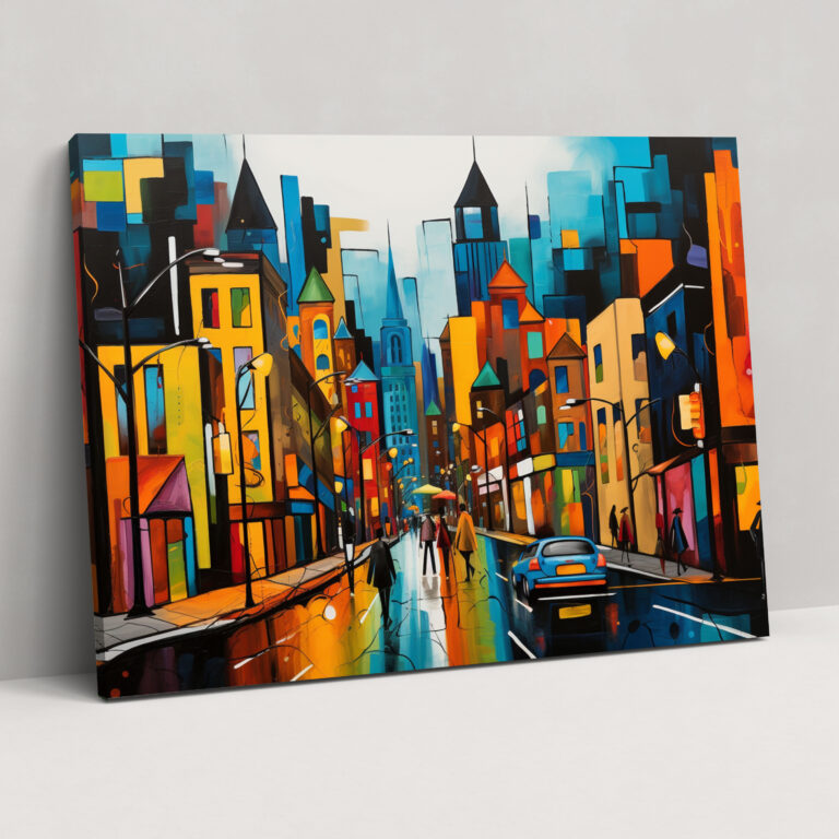 Travel Wall Art - Vibrant Cityscape - Travel, Travel, Home Decoration, Wall Decoration