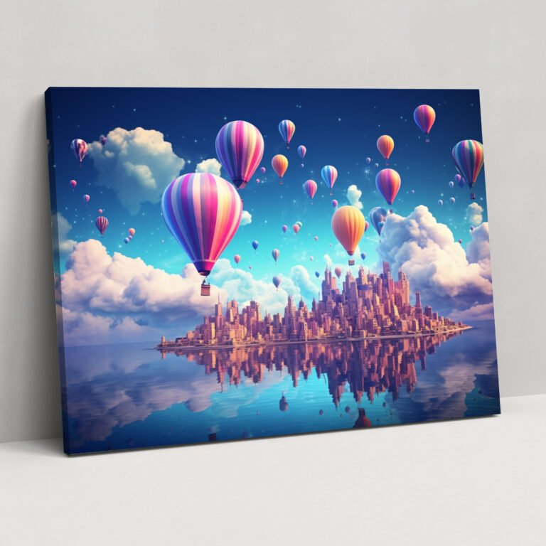 Travel Canvas Print - Floating City In The Sky - Travel, Wall Art, Wall Decoration, Canvas Print