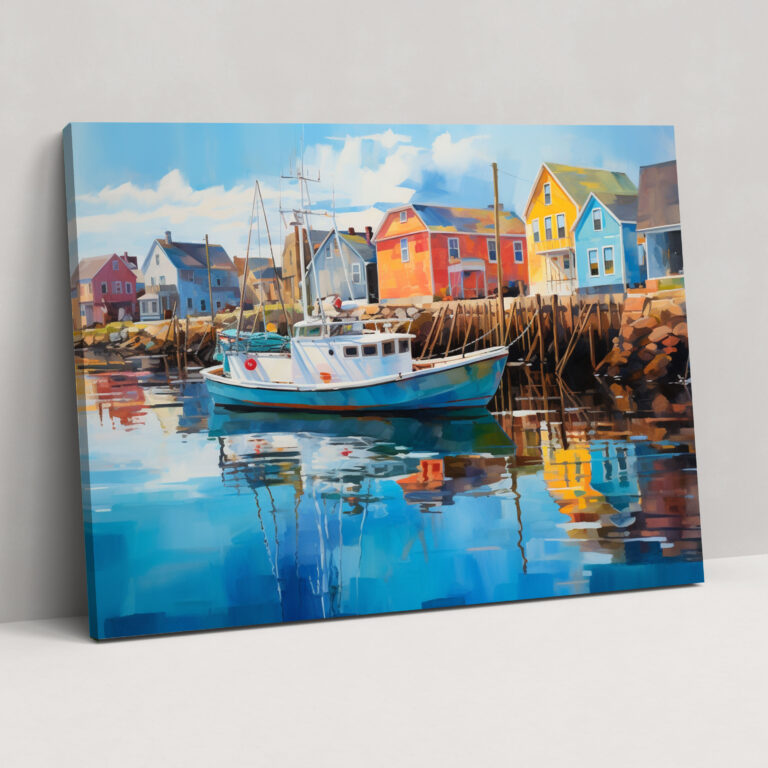 Travel Canvas Print - Seaside Town Vacation Wall Art - Travel, Wall Decoration, Travel, Wall Art