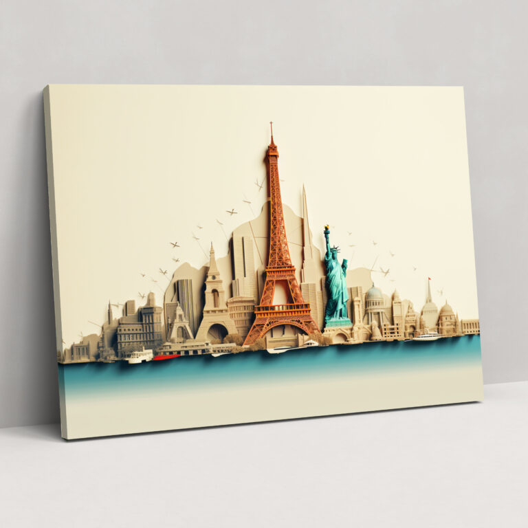 Global Icons Wall Art - Travel, Wall Art, Global Flair, Canvas