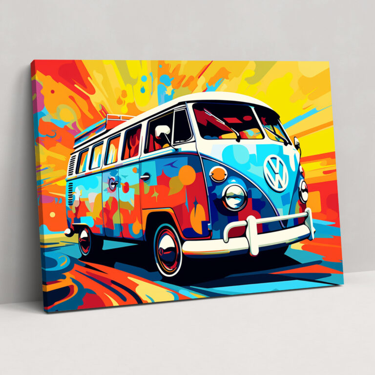 Retro Wanderer Canvas Print - Travel, Canvas Print, Wall Art, Canvas