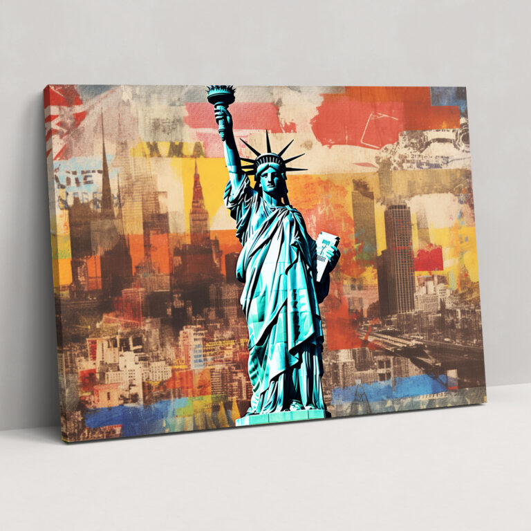 Travel Canvas Print - Famous Landmarks Collage - Travel, Wall Decoration, Canvas, Canvas Print
