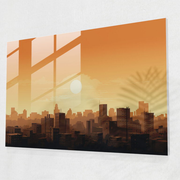 Travel Home Decoration - Travel, Minimalist Line Drawing, Glass Print, Travel