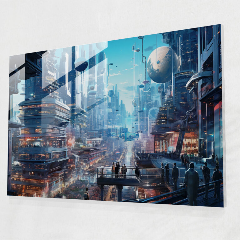 Modern Travel Glass Print - Travel, Glass Wall Art, Home Decoration, Glass Print
