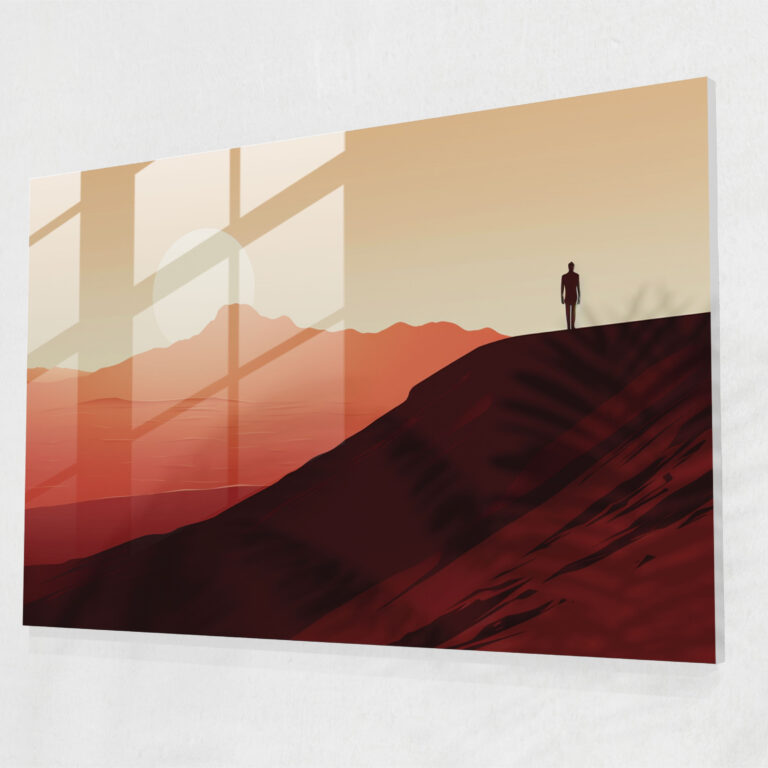 Travel Wall Decoration - Travel, Desert Landscape, Solitude, Modern Art