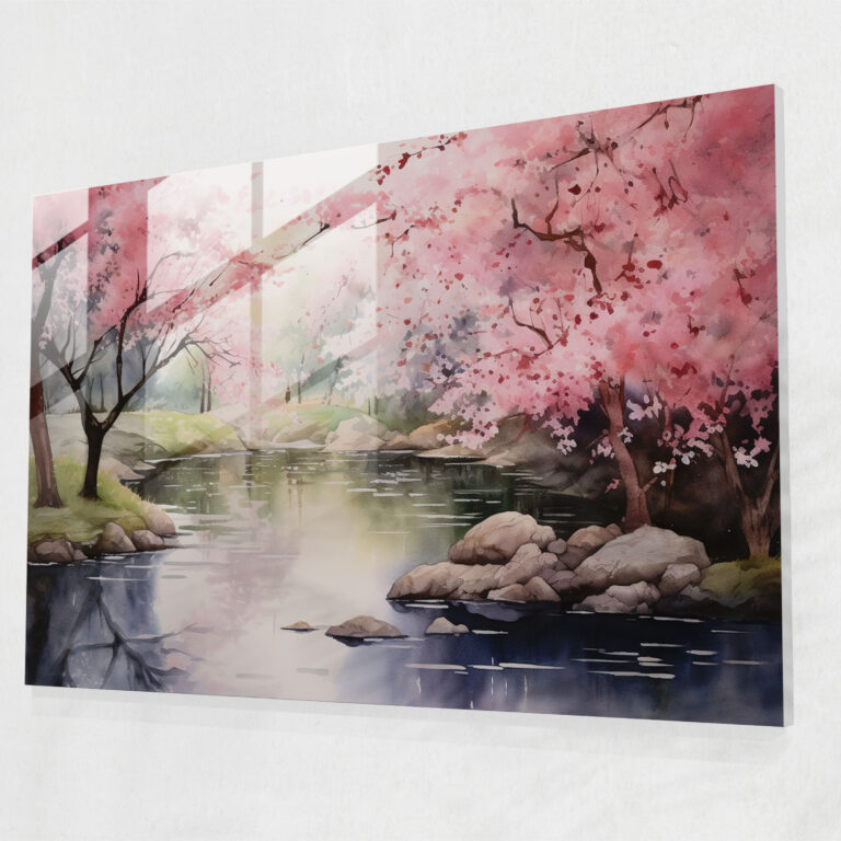 Zen Garden Glass Print - The Zen Garden, Wall Decoration, Glass Print, Glass Art