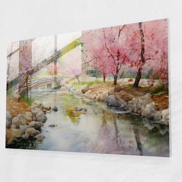 Zen Garden Glass Print - The Zen Garden, Peaceful, Serene, Zen Garden
