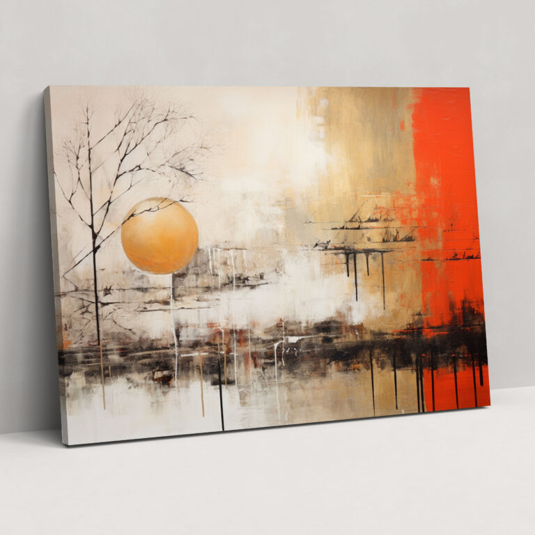Abstract Zen Garden Wall Art - The Zen Garden, Canvas Print, Mixed Media Artwork, Wall Art