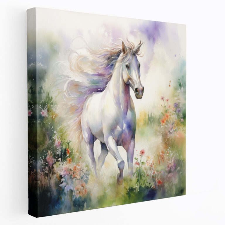 Unicorn Canvas Print - Unicorn, Unicorn, Wall Decoration, Canvas Print