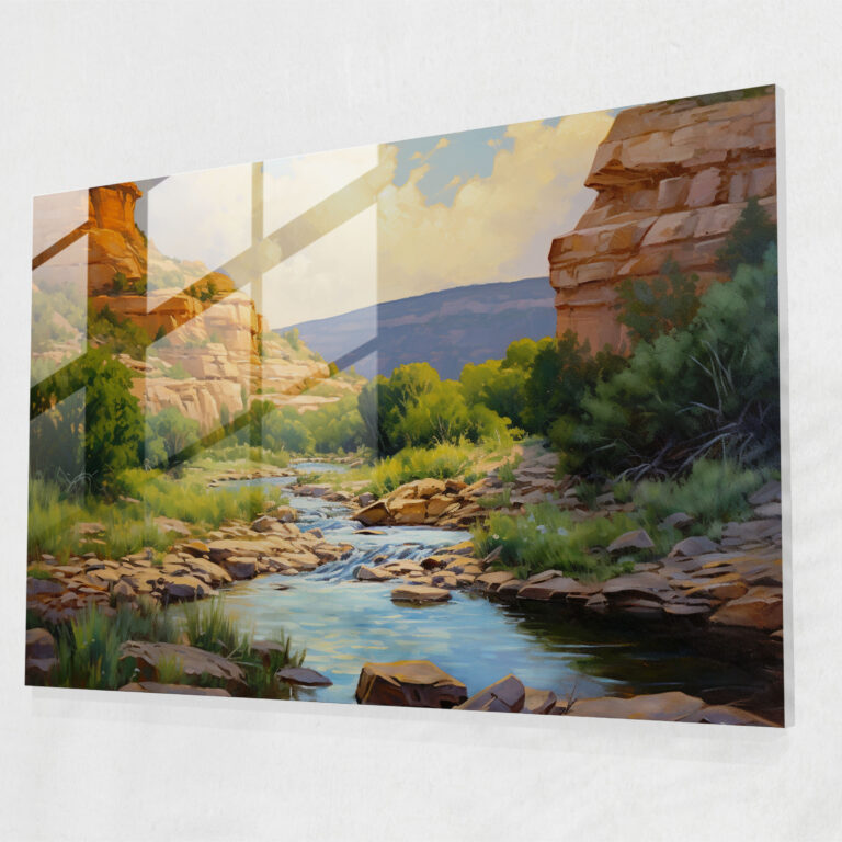 United States Of America Map Glass Print - United States Of America Map, Vibrant Brushstrokes, Glass Art, Beauty Of Nature