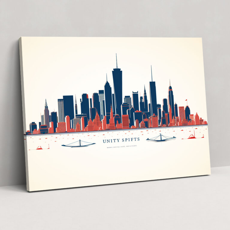 United States Of America City Skylines Wall Decoration - United States Of America Map, United States Of America Map, Canvas, Home Decoration