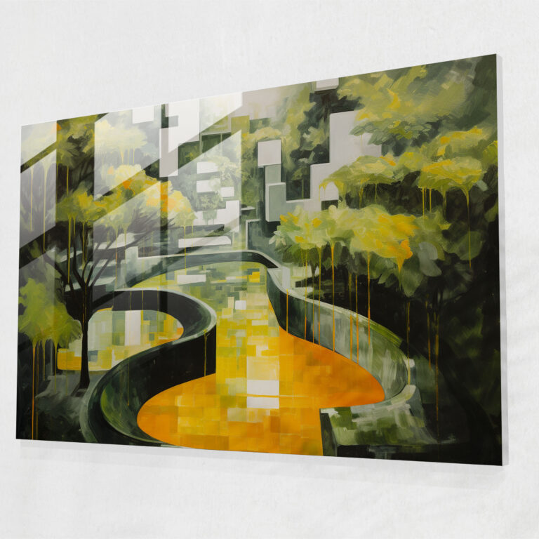 Vatican Glass Print - Abstract Vatican Gardens Glass Wall Art - Vatican, Glass Wall Art, Vatican Gardens, Wall Decoration