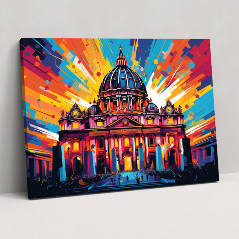 Vatican Dome Canvas Print - Vatican, Wall Decoration, Wall Art, Canvas