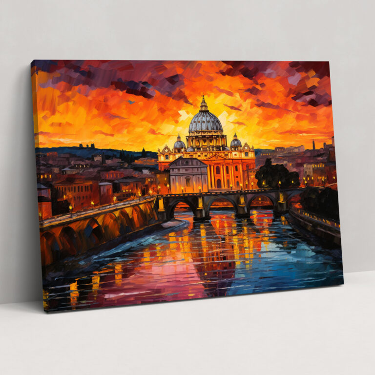 Vatican City Canvas Print - Vatican, Canvas Print, Vatican, Abstract Painting