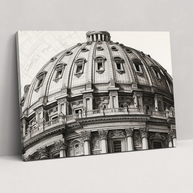Vatican Dome Canvas Print - Vatican, Canvas Wall Art, Wall Decoration, Canvas