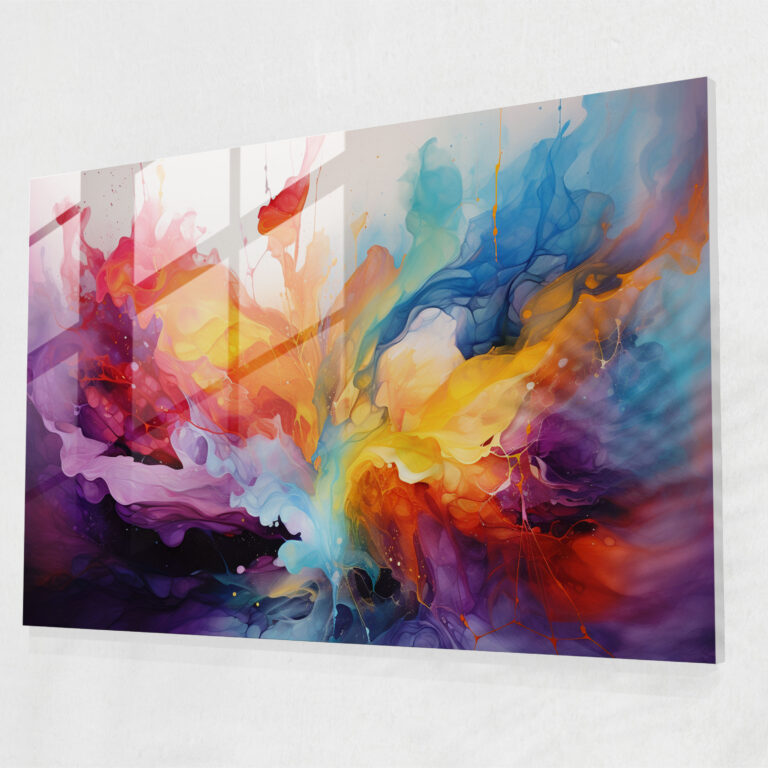Volcano Glass Print - Volcano, Glass Wall Art, Volcano, Home Decoration