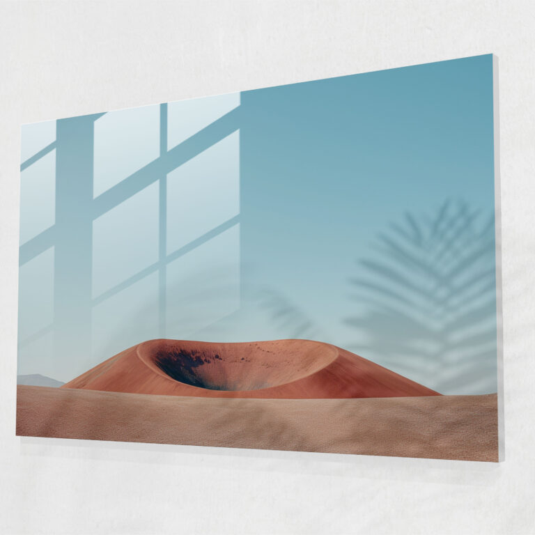 Volcano Glass Print - Volcano, Glass Wall Art, Glass Art, Modern Art