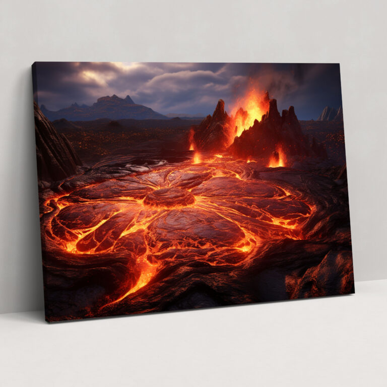 Volcano Canvas Print - Volcano, Canvas, Canvas Wall Art, Awe