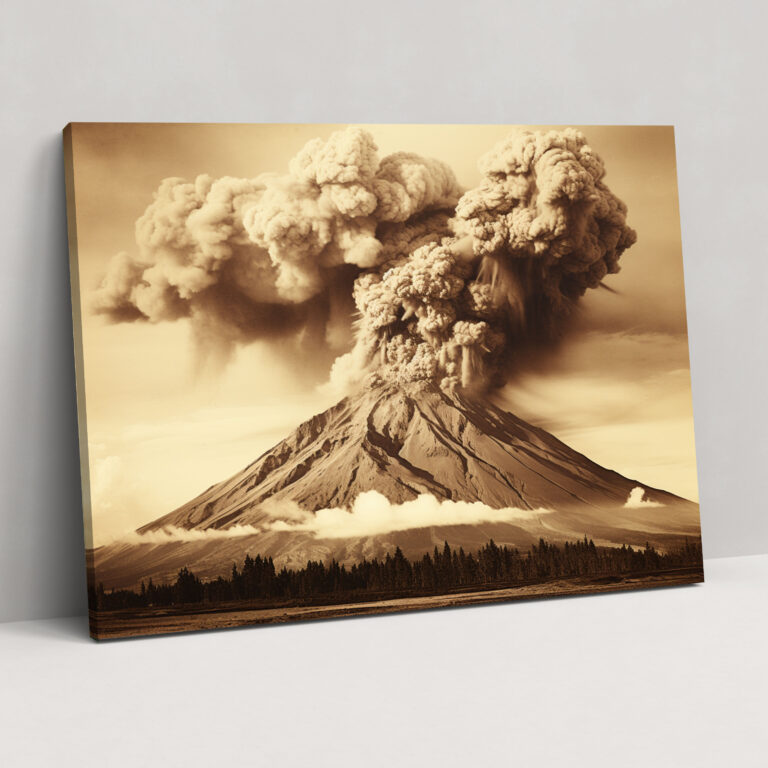 Volcano Canvas Print - Volcano, Nostalgia, Wall Decoration, Volcano