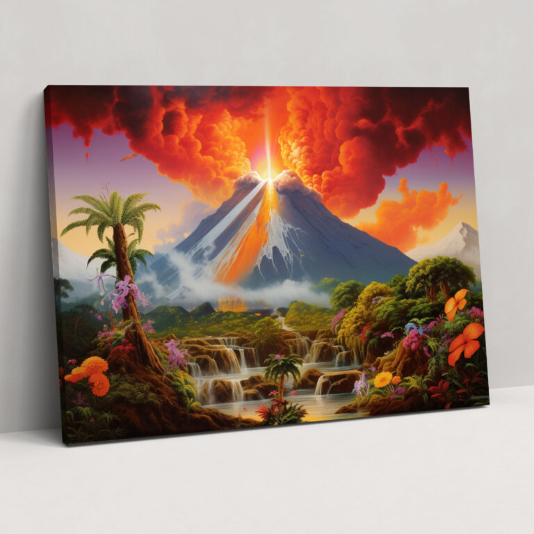 Volcano Canvas Print - Volcano, Canvas Wall Art, Canvas, Home Decoration