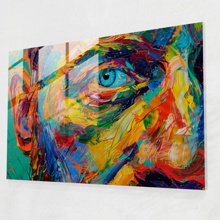Vincent Van Gogh Glass Wall Art - Vibrant Self-Portrait - Vincent Van Gogh, Wall Decoration, Home Decoration, Glass Print