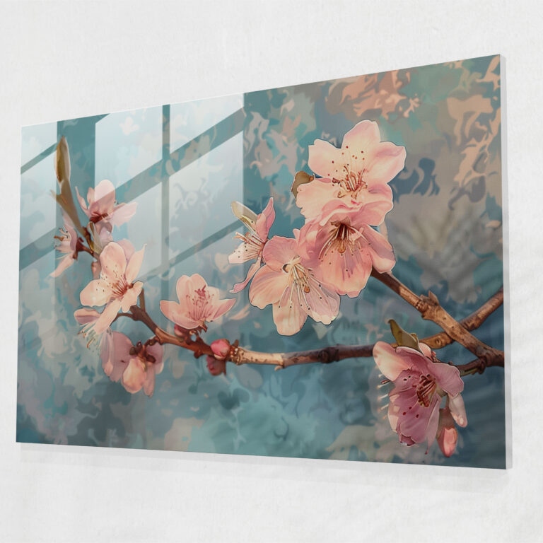 Vincent Van Gogh Glass Print - Almond Blossoms - Vincent Van Gogh, Wall Decoration, Glass Art, Home Decoration